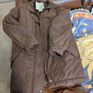 Woman's S Brown Winter Coat Barn Jacket